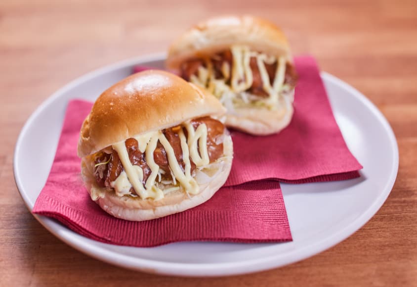 レンジde焼きとりロールサンド