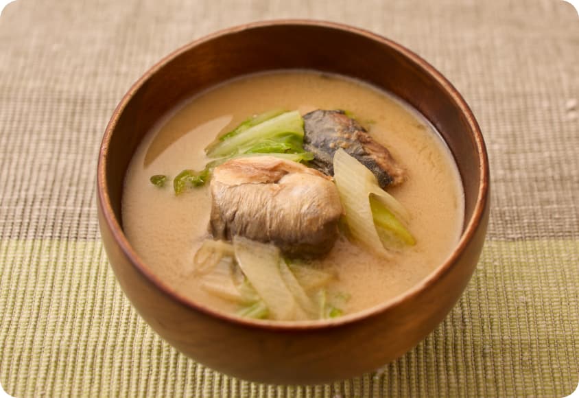 さばの味噌煮汁