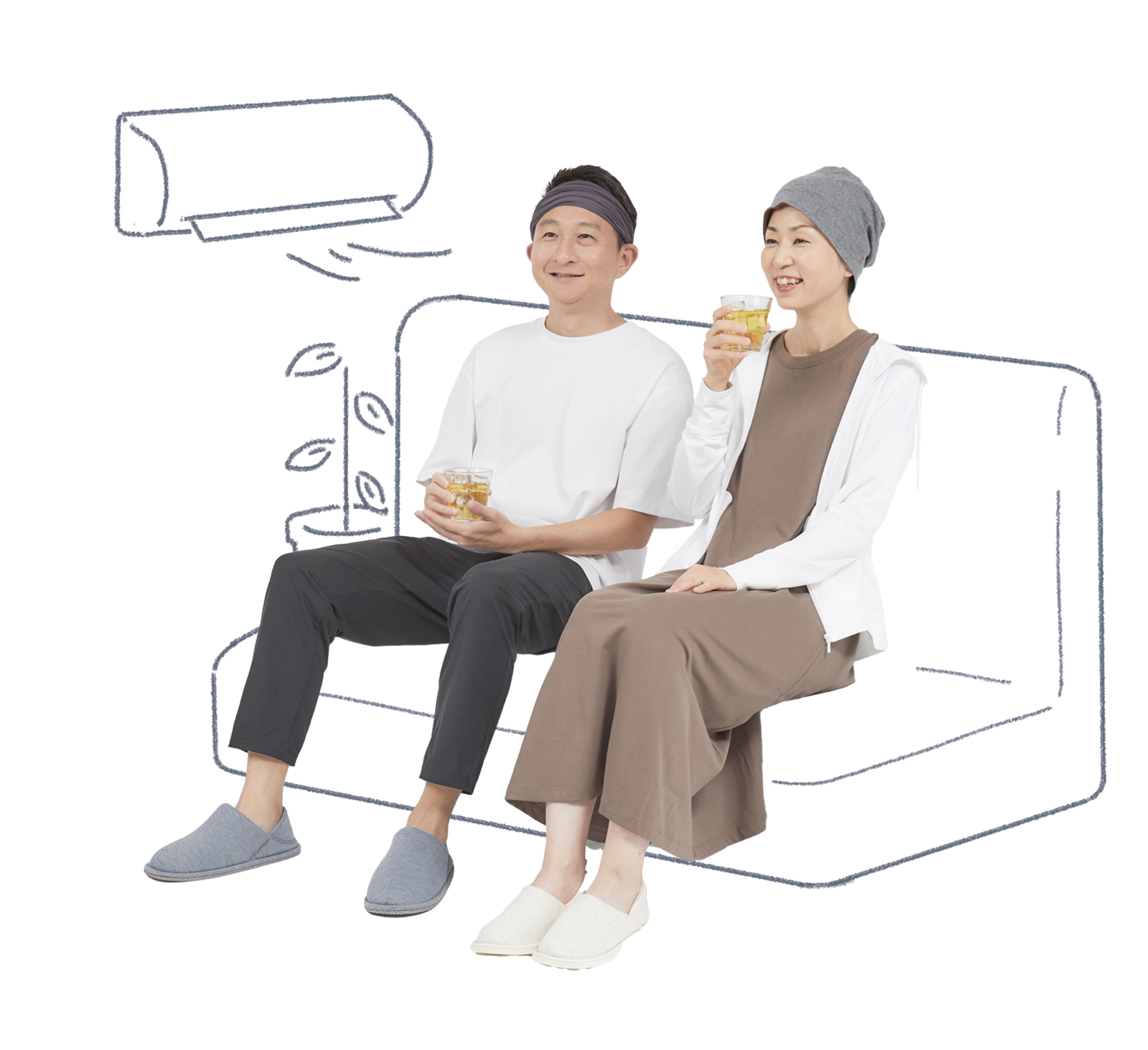 涼しい室内は、体感に合わせて温度調整を。