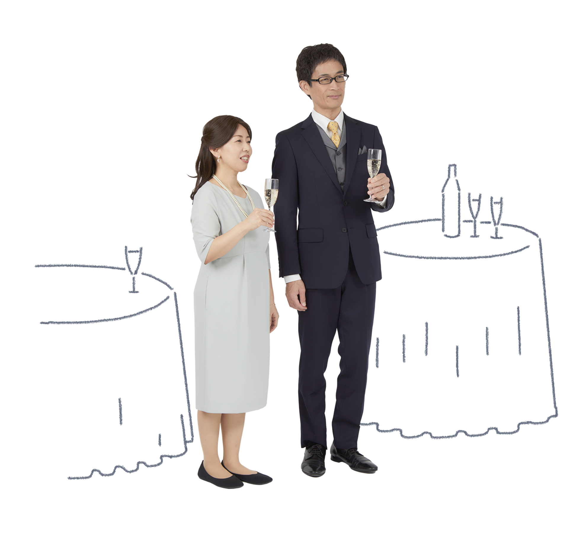 パーティシーンはウィッグで楽しむ